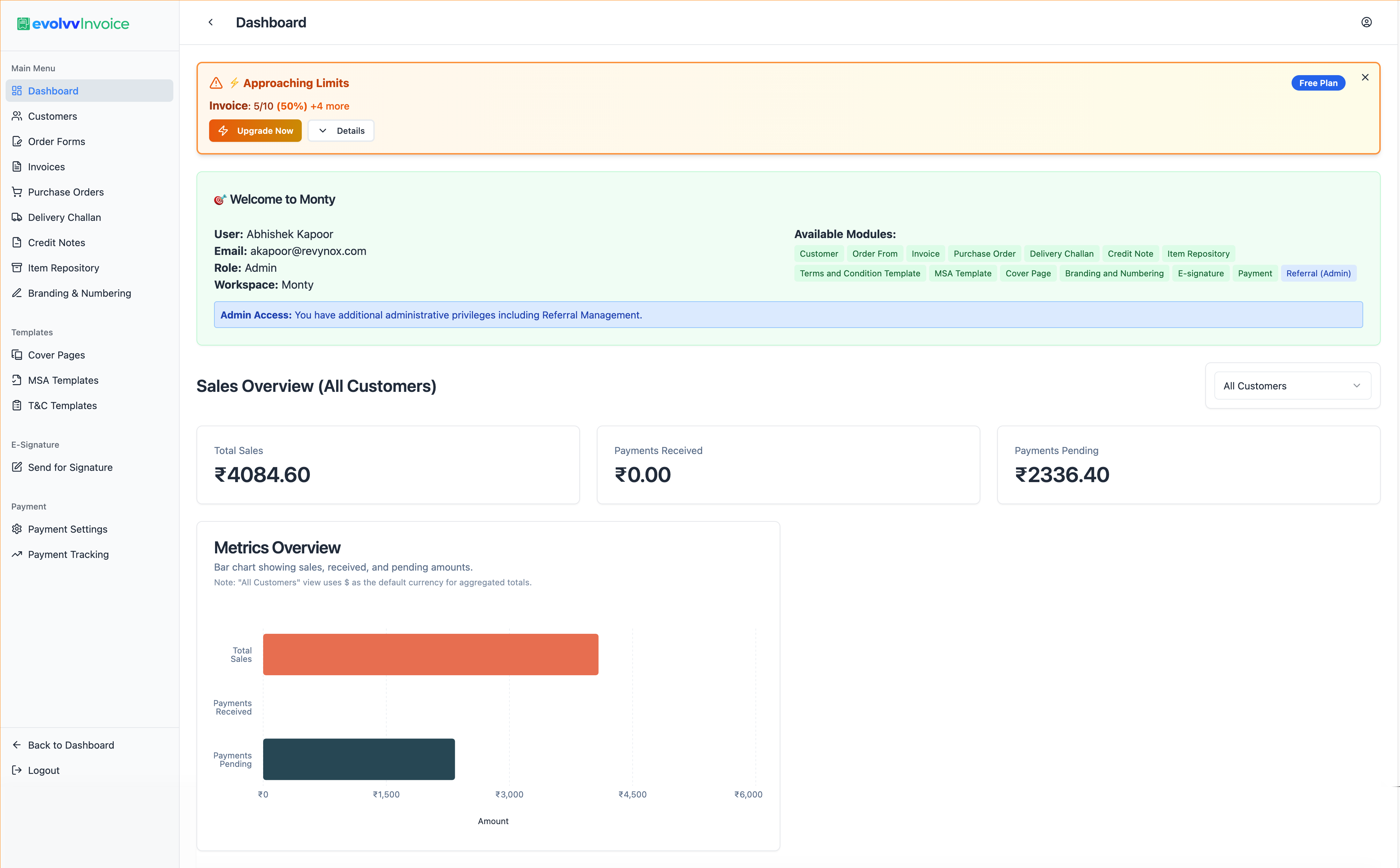 Invoice Dashboard